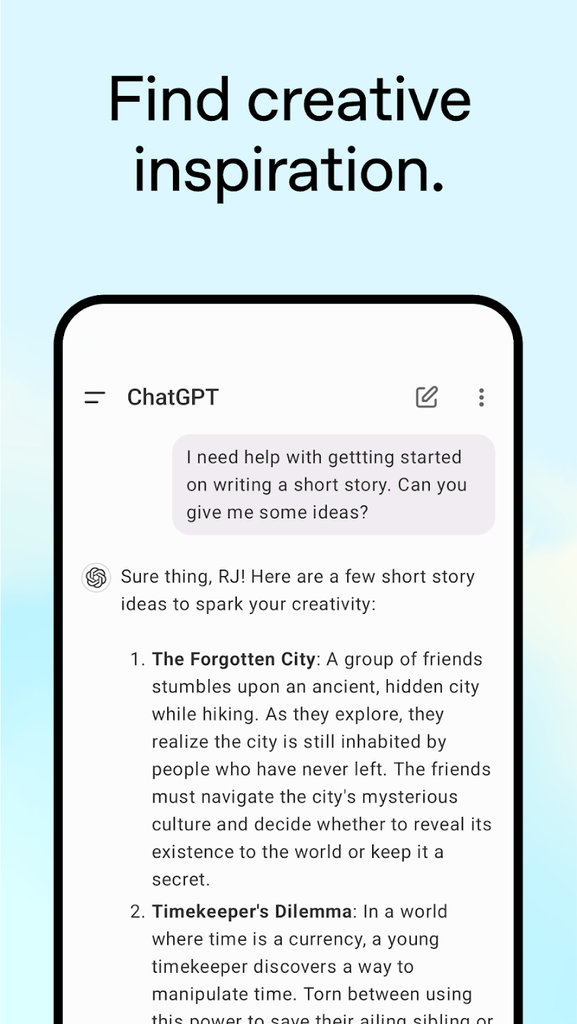 تطبيق ChatGPT