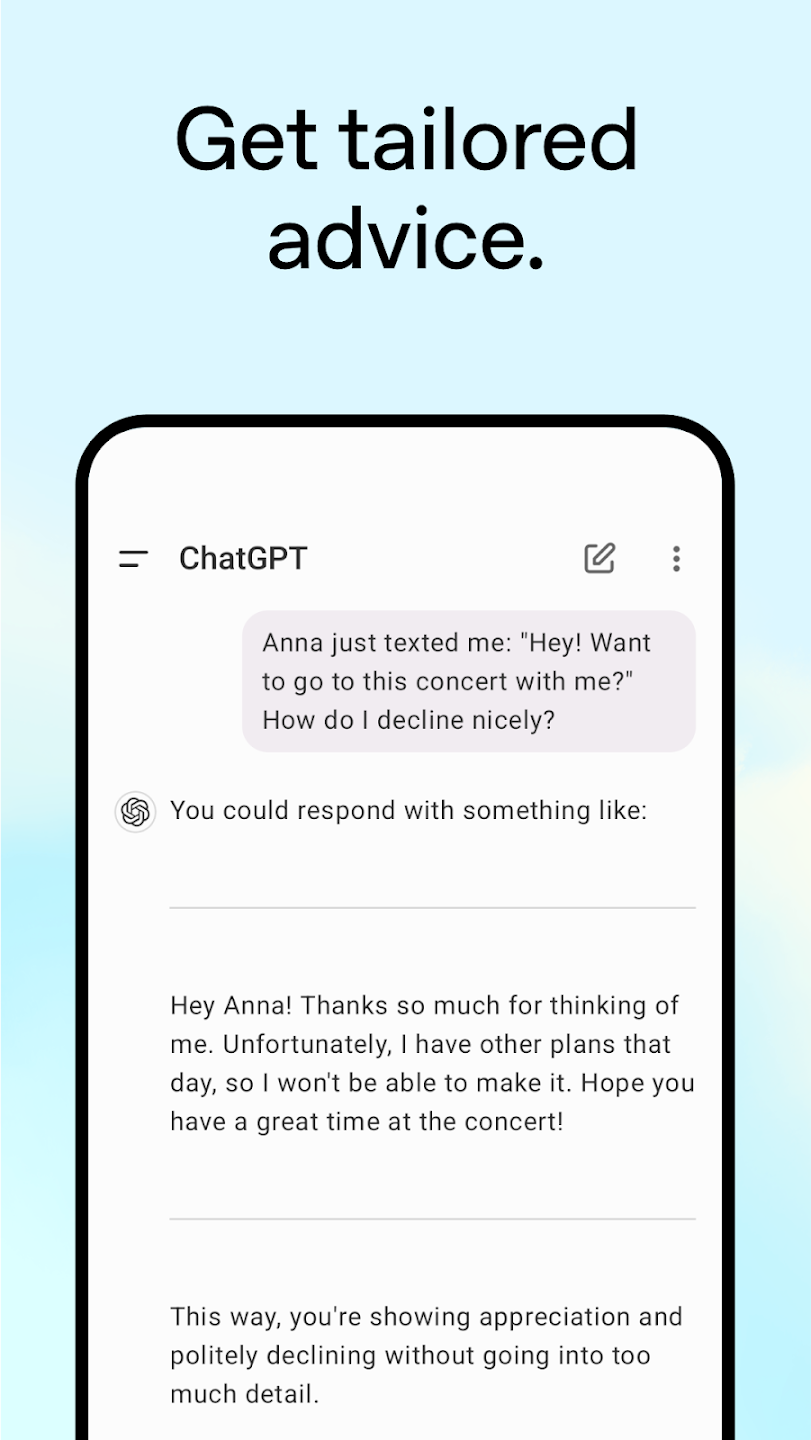 تطبيق ChatGPT