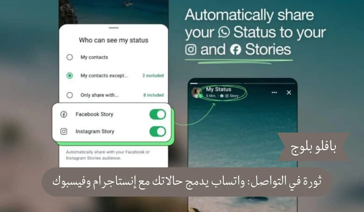 واتساب يربطك بـ”ميتا”: ميزة مشاركة الحالات عبر إنستاجرام وفيسبوك